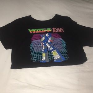 Cropped graphic tee